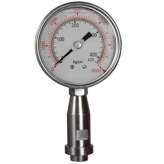 ASSEMBLY DRAWING, PRESSURE GAUGE, WASHER, FLANGE, GASKET, O-RING, STUD, NUT - Manoj Engineering Products